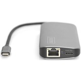 Digitus Station d'accueil universelle USB-C Argent, USB-C, HDMI