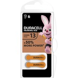 Duracell Piles auditives 13, Batterie Batterie à usage unique, Zinc-Air, 1,45 V, 6 pièce(s), 300 mAh, 4 année(s)