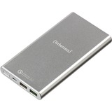 Intenso Q10000 banque d'alimentation électrique Lithium Polymère (LiPo) 10000 mAh Argent, Batterie portable Argent, Argent, Universel, Rectangle, Énergie, Lithium Polymère (LiPo), 10000 mAh