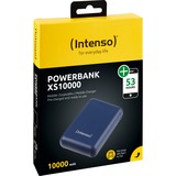 Intenso XS10000 Lithium Polymère (LiPo) 10000 mAh Bleu, Powerbank Bleu, 10000 mAh, Lithium Polymère (LiPo), Bleu