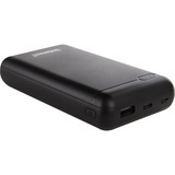 Intenso XS20000 Lithium Polymère (LiPo) 20000 mAh Noir, Powerbank Noir, 20000 mAh, Lithium Polymère (LiPo), 3,1 V, Noir