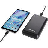 Intenso XS20000 Lithium Polymère (LiPo) 20000 mAh Noir, Powerbank Noir, 20000 mAh, Lithium Polymère (LiPo), 3,1 V, Noir