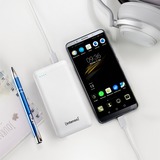 Intenso XS20000 Powerbank Zusatzakku LiPo 20000 mAh 7313552 Lithium Polymère (LiPo) Blanc, Batterie portable Blanc, 20000 mAh, Lithium Polymère (LiPo), 3,7 V, Blanc