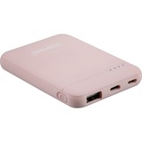 Intenso XS5000 Lithium Polymère (LiPo) 5000 mAh Rose, Batterie portable Rose, 5000 mAh, Lithium Polymère (LiPo), Rose