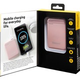 Intenso XS5000 Lithium Polymère (LiPo) 5000 mAh Rose, Powerbank Rose, 5000 mAh, Lithium Polymère (LiPo), Rose