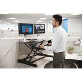 Kensington Bureau position assise/debout SmartFit®, Stockage Noir, Noir, 76,2 cm (30"), 160 - 580 mm, 15,9 kg, 2,3 kg, Chine