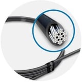 Kensington Câble de sécurité N17 ultra-fin à combinaison pour encoches Wedge, Serrure à combinaison Noir, Verrouillage à combinaison, Acier au carbone, Noir