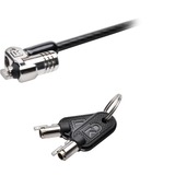 Kensington Câble de sécurité à clé MicroSaver 2.0 Noir, Kensington, Clé, Acier au carbone, Noir, Argent