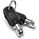 Kensington Câble de sécurité à clé NanoSaver® portable, Verrou antivol Noir/Argent, 2,3 m, Kensington, Clé, Acier au carbone, Noir, Argent