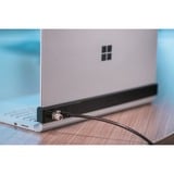 Kensington Locking Bracket for 13.5" Surface Book with MicroSaver 2.0 Single Keyed Lock, Dispositif antivol Noir, Surface Book 1, Surface Book 3, Surface Book 2, Acier, 142 mm, 348 mm, 36 mm