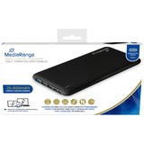MediaRange MR754 banque d'alimentation électrique Lithium Polymère (LiPo) 25000 mAh Noir, Powerbank Noir, 25000 mAh, Lithium Polymère (LiPo), 3,7 V, Noir