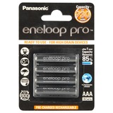 Panasonic Eneloop Pro Batterie rechargeable Hybrides nickel-métal (NiMH) Batterie rechargeable, Hybrides nickel-métal (NiMH), 4 pièce(s), 930 mAh, Noir, Ampoule