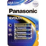 Panasonic LR03 4-BL EVOLTA Batterie à usage unique AAA Alcaline Argent, Batterie à usage unique, AAA, Alcaline, 1,5 V, 4 pièce(s), Bleu
