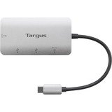 Targus ACH228 Argent, Hub USB Argent, Argent, Thunderbolt 3 host, Windows, MacOS, Chrome OS, 85 mm, 45 mm, 10 mm