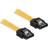 DeLOCK 0.3m SATA Cable câble SATA 0,3 m Jaune Jaune, 0,3 m, Jaune