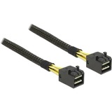 0.5m, Mini SAS HD x 4 SFF 8643 0,5 m Noir, Câble
