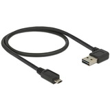 DeLOCK 0.5m, USB2.0-A/USB2.0 Micro-B câble USB 0,5 m USB A Micro-USB B Noir Noir, USB2.0-A/USB2.0 Micro-B, 0,5 m, USB A, Micro-USB B, USB 2.0, Mâle/Mâle, Noir