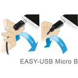DeLOCK 0.5m, USB2.0-A/USB2.0 Micro-B câble USB 0,5 m USB A Micro-USB B Noir Noir, USB2.0-A/USB2.0 Micro-B, 0,5 m, USB A, Micro-USB B, USB 2.0, Mâle/Mâle, Noir