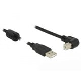 DeLOCK 0.5m, USB 2.0-A / USB 2.0-B câble USB 0,5 m USB A USB B Noir Noir, USB 2.0-A / USB 2.0-B, 0,5 m, USB A, USB B, USB 2.0, Mâle/Mâle, Noir