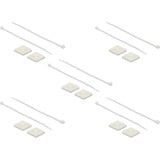 DeLOCK 18678 support d'attache-câble Blanc Nylon 10 pièce(s), Serre-câble Blanc, Blanc, Nylon, 10 pièce(s)