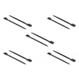 DeLOCK 18891 serre-câbles Attache de câble détachable Nylon Noir 10 pièce(s) Noir, Attache de câble détachable, Nylon, Noir, V2, -40 - 85 °C, 100 cm