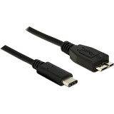 DeLOCK 1m USB 3.1 câble USB USB 3.2 Gen 2 (3.1 Gen 2) USB C Micro-USB B Noir Noir, 1 m, USB C, Micro-USB B, USB 3.2 Gen 2 (3.1 Gen 2), Mâle/Mâle, Noir