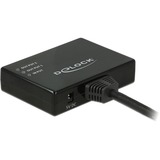 DeLOCK 1x HDMI in > 2x HDMI out, Repartiteur HDMI Noir, 0,6 mètres, 4K