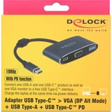 DeLOCK 62992 adaptateur graphique USB 3840 x 2160 pixels Gris Noir, 3840 x 2160 pixels