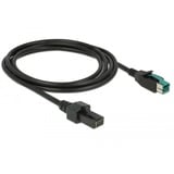 DeLOCK 85483 câble électrique Noir 2 m PoweredUSB Noir, 2 m, PoweredUSB