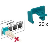 DeLOCK 86406 connecteur de fils, Support Turquoise, 20 pièce(s)