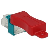 DeLOCK 86425 bloqueur de port Clé de bloqueur de port RJ-45 Rouge 6 pièce(s), Support Turquoise, Clé de bloqueur de port, RJ-45, Rouge, 6 pièce(s), Sac en polyéthylène, 23 mm