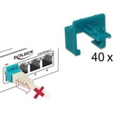 DeLOCK 86446 connecteur de fils, Support Turquoise, 40 pièce(s)