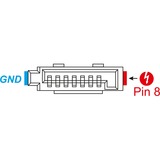 DeLOCK 89887 connecteur de fils SATA Nickel, Jaune, Prise de courant Jaune, SATA, Nickel, Jaune, 8 mm, 12 mm, 15 mm, 1 pièce(s)