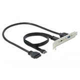 DeLOCK 89934 câble USB 0,5 m USB 3.2 Gen 2 (3.1 Gen 2) USB C USB A Noir, Connecteur d'extension Noir, 0,5 m, USB C, USB A, USB 3.2 Gen 2 (3.1 Gen 2), 10000 Mbit/s, Noir