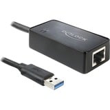 DeLOCK Adaptateur USB 3.0 -> Gigabit LAN, Carte réseau Noir