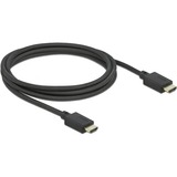 DeLOCK Câble HDMI High Speed Noir, 2 mètres, 8K 60Hz, 48 Gbps