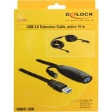 DeLOCK Câble d'extension actif USB 3.0 Noir, 10 mètres