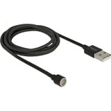 DeLOCK Câble de données et de charge USB magnétique Noir, 1,1 mètre