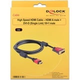 DeLOCK Câble de raccordement Cat.8.1 S/FTP, Adaptateur Noir, 2 mètres