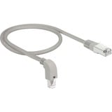 DeLOCK Câble de raccordement RJ45 Cat.6a S/FTP Gris