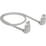 DeLOCK Câble de raccordement RJ45 Cat.6a S/FTP Gris