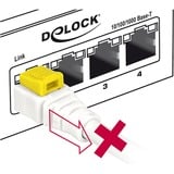 DeLOCK Câble de raccordement RJ-45 Secure Cat.6a Blanc, 85333, 3 mètres