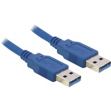 DeLOCK Câble de raccordement SFTP, RJ-45 Cat.6 Bleu, 1 mètre