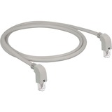 DeLOCK Câble réseau RJ-45 S/FTP Cat.6a Gris, 1 mètre