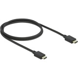 DeLOCK Coaxial High Speed HDMI, Câble Noir, 1 mètre, 8K 60Hz, 48 Gbps