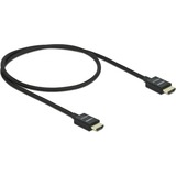 DeLOCK Coaxiale High Speed HDMI, Câble Noir, 0.5 m