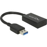 DeLOCK Converter USB-A 3.1 > USB-C, Adaptateur Noir, 0,15 mètres