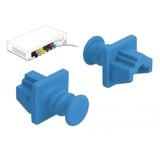 DeLOCK Couvercle anti-poussière pour le port RJ-45, Capuchon protecteur Bleu, 10 pièces