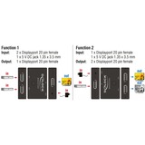 DeLOCK DisplayPort 2 - 1 Switch bi-directionnel 4K 60 Hz, Switch de DisplayPort Noir