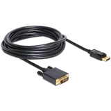 DeLOCK DisplayPort > DVI 24+1, Adaptateur Noir, 5 mètres